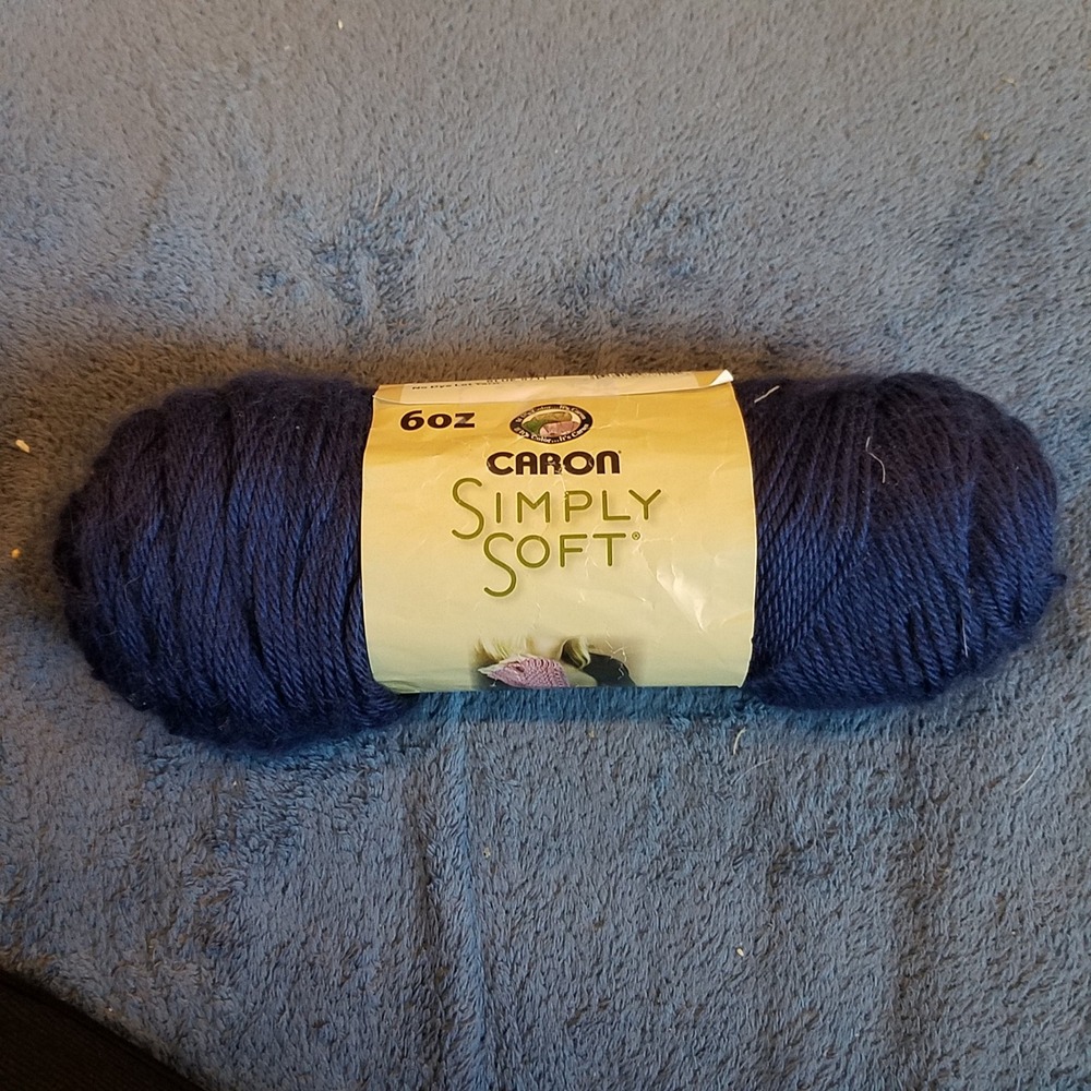 Caron Simply Soft Yarn 6oz DK Country Blue New Worsted 4-Ply Acrylic 315 Yards